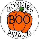 Bonnie's Boo Award