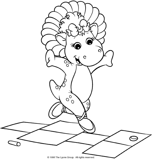baby bop coloring pages - photo #25