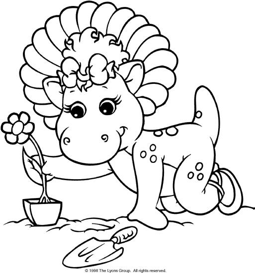 baby bop coloring pages - photo #21